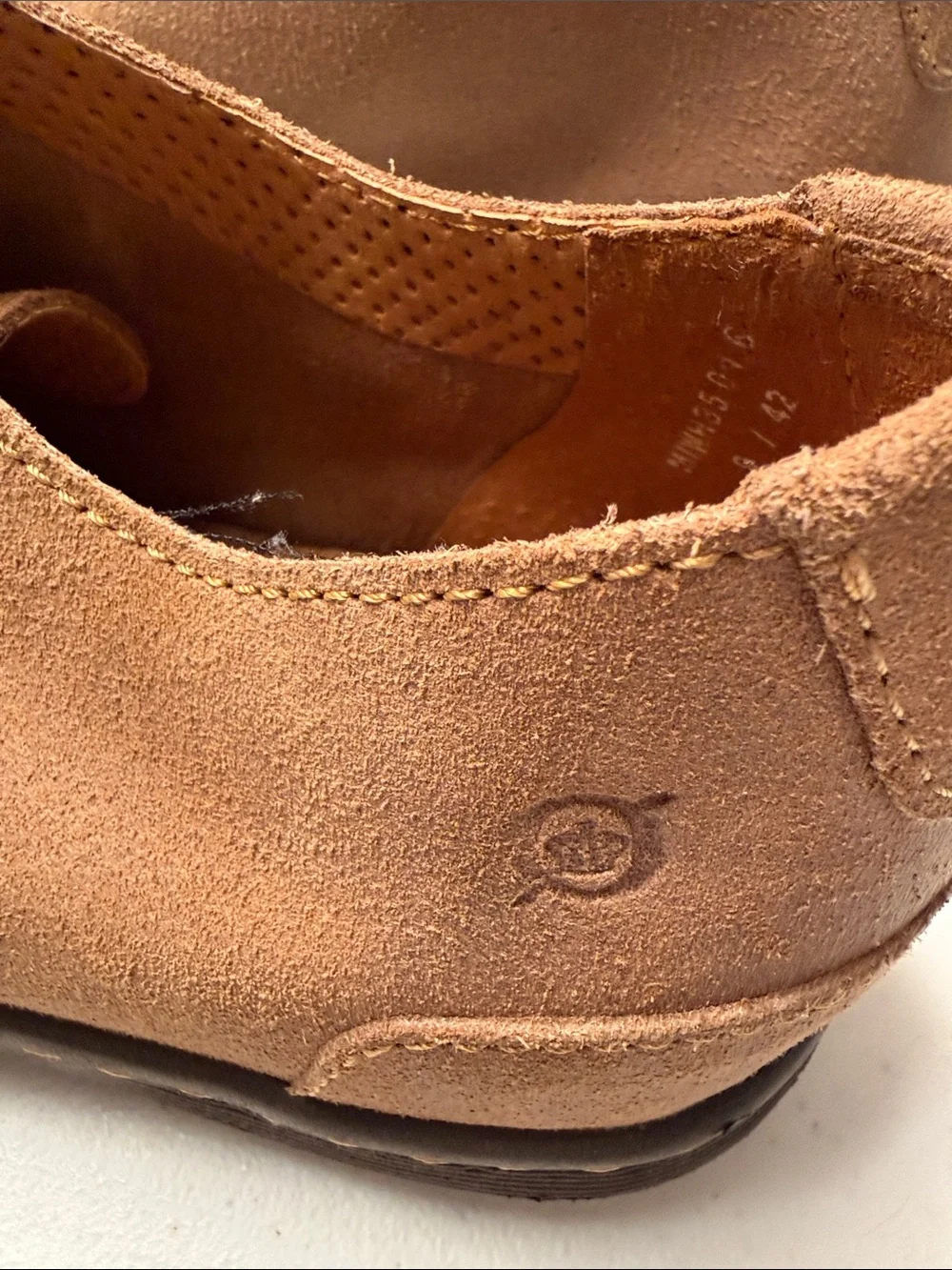 Born Brown Suede Chukka Boots with Dark Brown Laces